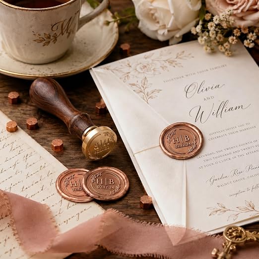 KAINSY Custom Wax Seal Stamp Kit, Personalized Gift - Image 7