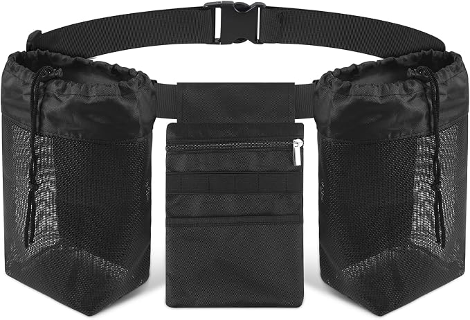 Rock Collecting Bag, Adjustable Foraging Waist Pack by TRINKA