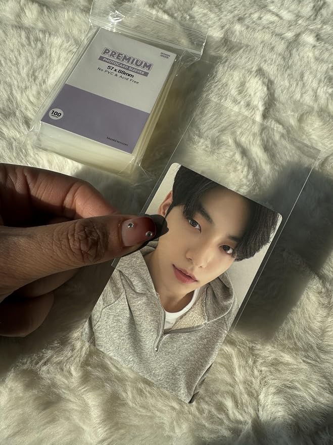 Mandu Deco Kpop Photocard Sleeves Clear Polypropylene Card Protector - Image 6