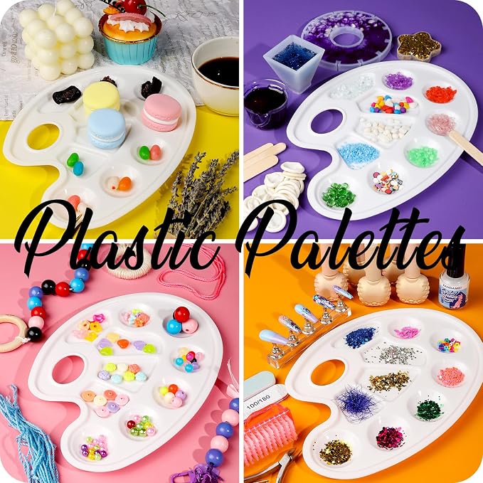FANDAMEI Oval Paint Tray Palettes, Paint Palettes Paint Pallets - Image 6