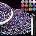 6000PCS 4mm Resin Jelly Rhinestones in Bulk, Bedazzling Flatback Crystals by BELLEBOOST