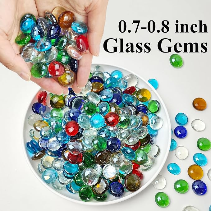 FANTIAN 5 lbs Flat Glass Marbles - Image 6