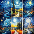 Leatrice 6PCS Van Gogh Landscape Diamond Art Kits by Leatrice20240713