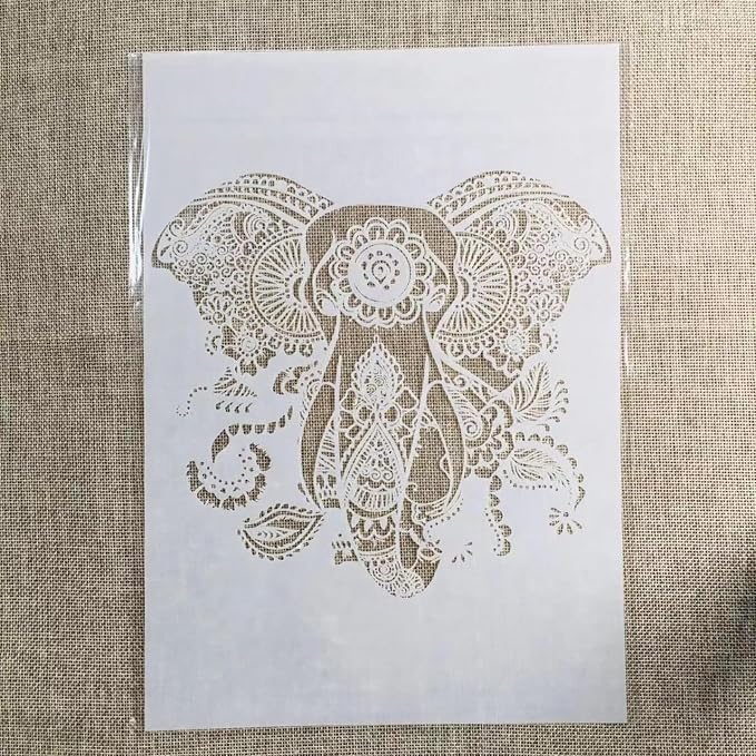 TIAMECH A4 Reusable Elephant Stencil - Image 3
