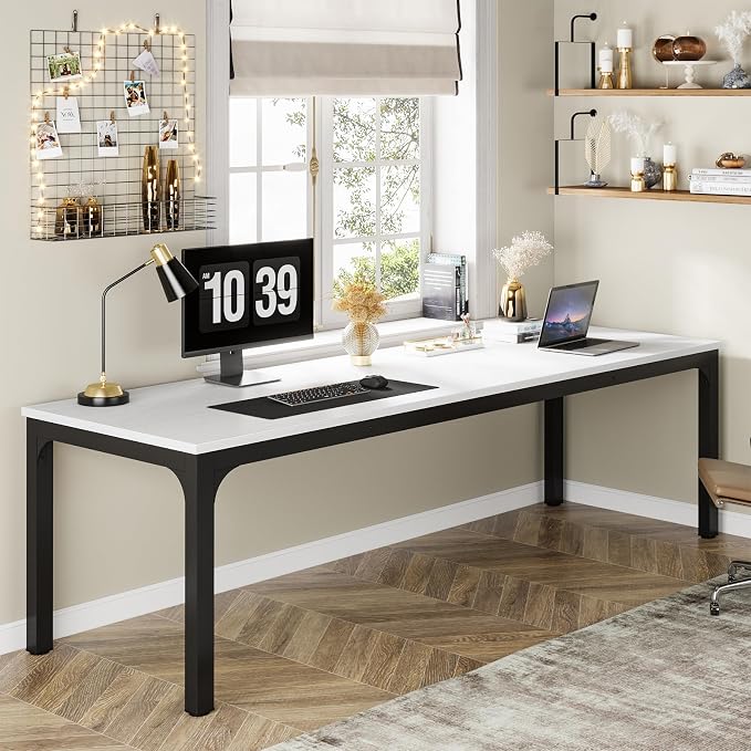 Tribesigns 78.7 Inches Extra Long Computer Desk 2 Person Desk, Double Long Desk - Image 4