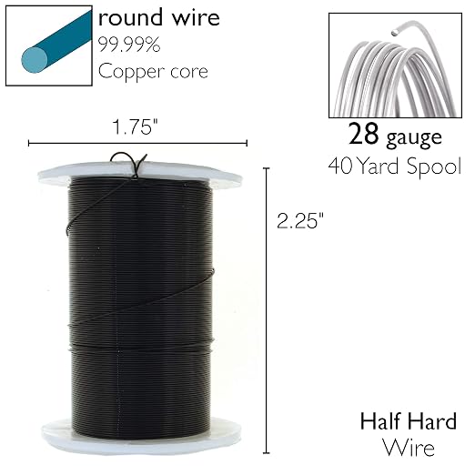 The Beadsmith Wire Elements 28-Gauge Lacquered Tarnish-Resistant Copper Wire - Image 4