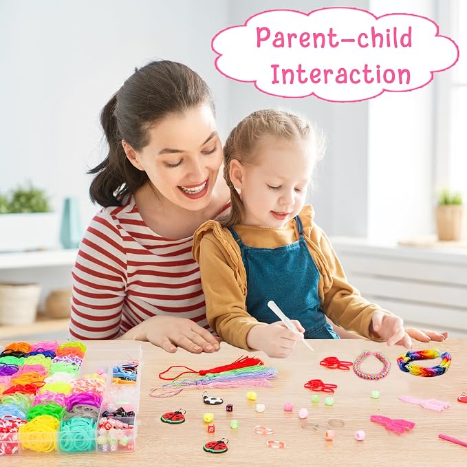 UUEMB 6000+ Rubber Band Bracelet Kit, Colorful Loom Bracelet Making Kit - Image 5