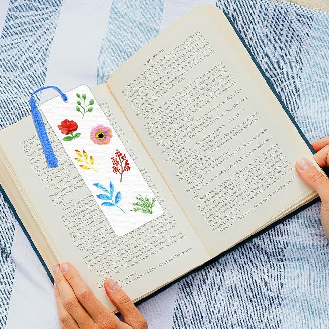 DSYIL 50 Sets Watercolor Paper Bookmarks - Image 5