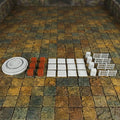 Dungeon Walls 40pcs 28mm Miniature RPG Terrain Modular System DND Terrain by AUSPDICE
