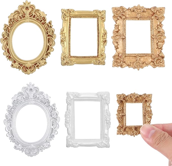 YUXIANLB 5 Pcs Miniature Dollhouse Mirror Set by YUXIANLB