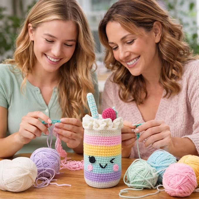 HOUSE CREATIVITY Crochet Kit for Beginners, Make a Cup - Image 6