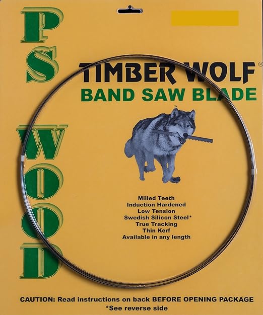 Timber Wolf 115" Band Saw Blade Fits Laguna Model 14BX, Shop Fox Model W1673, G9971 & More (3/16" x 4tpi)
