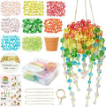 Beaded Plant Kit, Real Crystal Suncatcher Craft Kit by DeinduserHandmade
