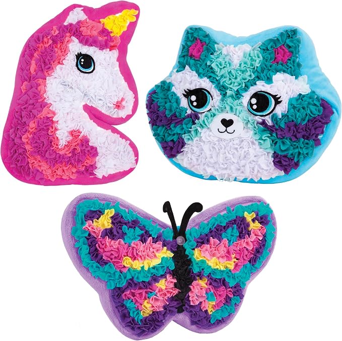 ORB PlushCraft DIY Unicorn, Cat Pillow Gift Set 3 Pack Craft Kit - Image 2