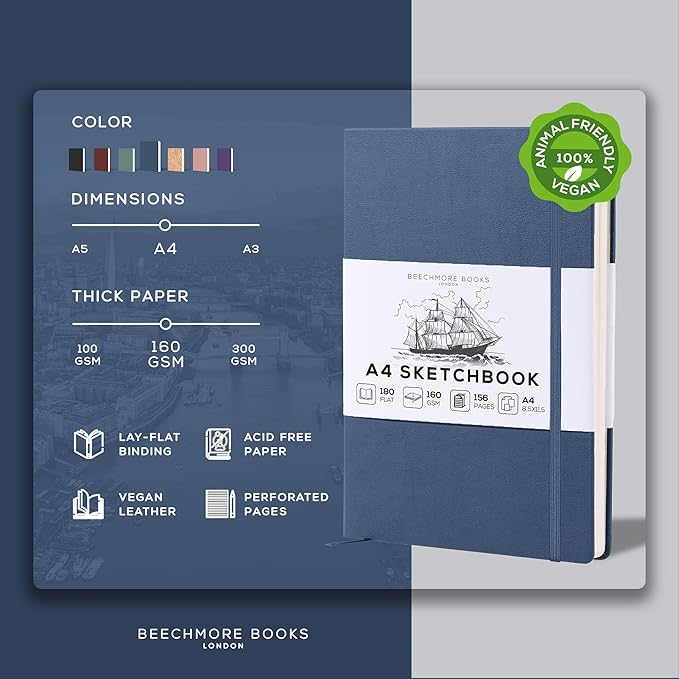 Beechmore Books A4 Mixed Media Sketchbook - Image 2