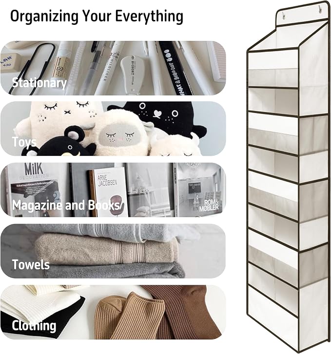 TYMENSH White Over Door Organizer - Image 6
