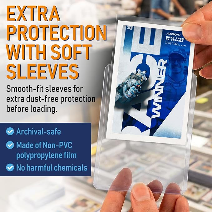320 PCS Card Sleeves, Premium Plastic Top Loaders - Image 3