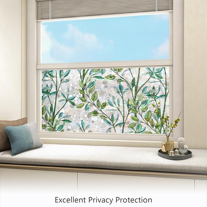 LEMON CLOUD Window Privacy Film, Stained Glass Window Film, Decorative Rainbow - Image 2