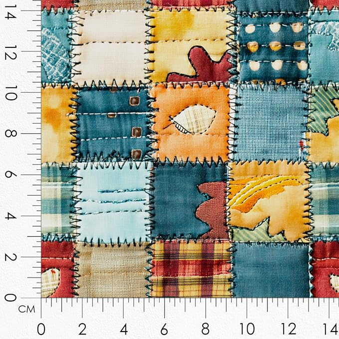 Patchwork Dinosaur Cotton Fabric Panel – 6 Designs + Bonus Sheet 29.5×19.6 inch - Image 8