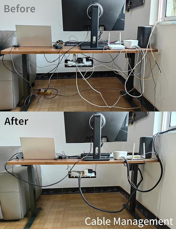 Cable Management Split Wire Loom Sleeve - Cord Hider & Protector for Desk, Pet Chew Proof, Wire Cover Organizer, Flexible Tube for Wires and Cables (3/16 Inch 25FT, White)