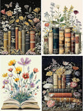 EIBEILI 4 Pack Book Flower Diamond Art Kits by EIBEILIDiamondPainting