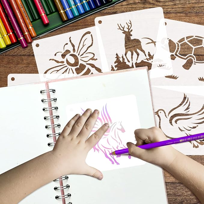 50 PCS Animal Painting Stencils Reusable Animal Stencils - Image 5