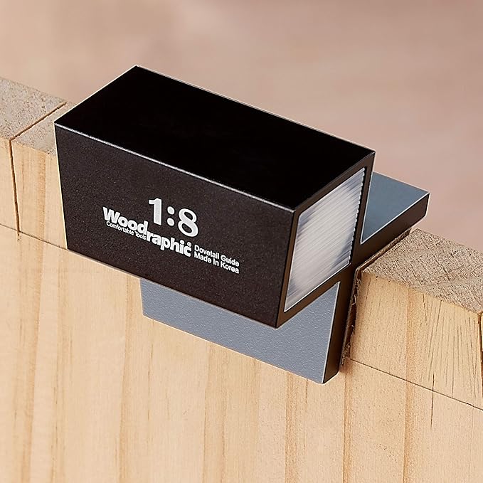 Dovetail Guide Set – 1:6 & 45°/90° Magnetic Saw Guide for Layout, Framing, and Joinery – CNC Aluminum Angle Tool for Woodworking and Cabinet Marking