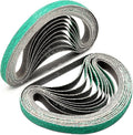 3/8" x 13" Zirconia Sanding Belts for Air Belt Sander, 3/8 x 13 Inch Sanding Belts 40 Grit for Belt Sander, Woodworking, Metal Polishing, Derusting, 20-Pack