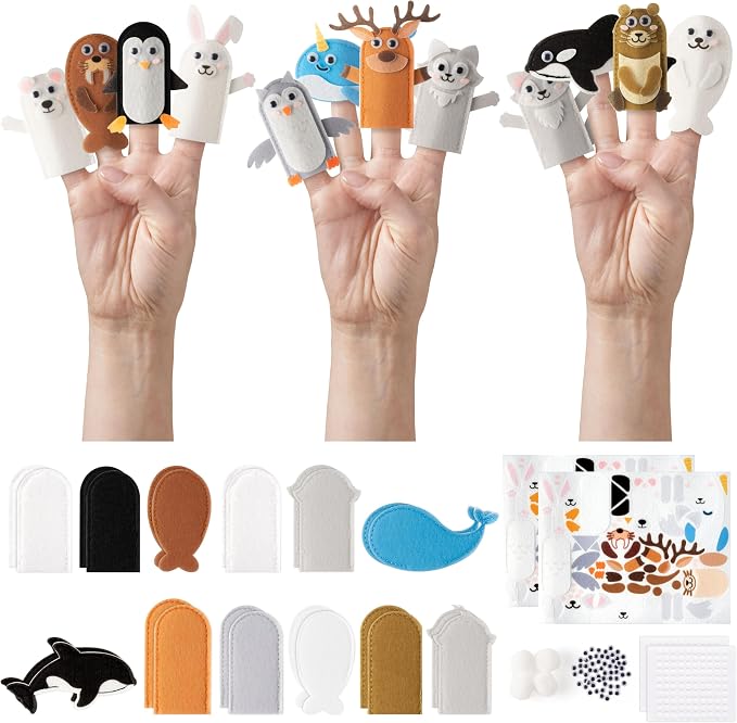COcnny Polar Animal Finger Puppets by COcnny