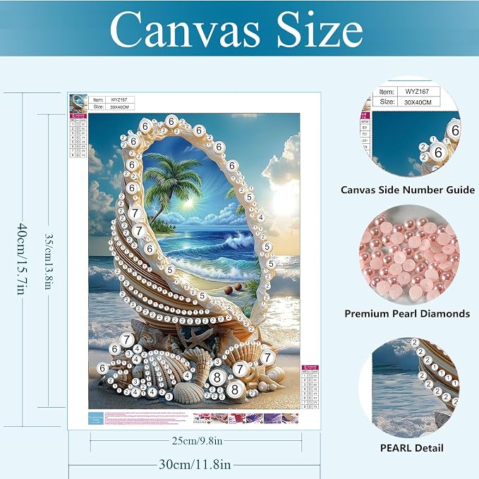 Gemozaic Seashell Pearl Diamond Painting Kits - Image 2