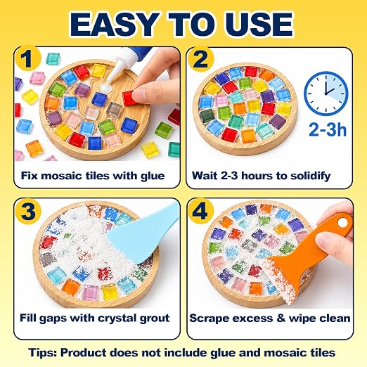 Mosaic Crystal Grout, Mosaics Tile Tools, Mosaic Tile Accessories – Essential - Image 5