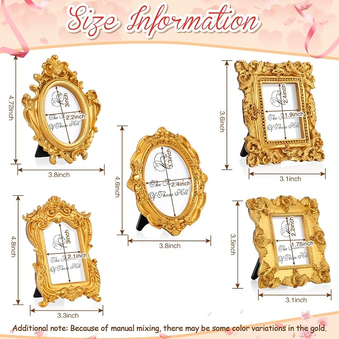 Maitys 30 Pcs Mini Picture Vintage Frames - Image 3