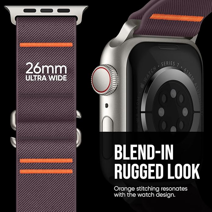 Suitisbest Sport Bands Compatible with Apple Watch Ultra Band 49mm 46mm 45mm 44mm 42mm 38mm 40mm 41mm Men Women, Stretchy Nylon Sport Loop Strap with S-Hook for iWatch Series 10 Ultra SE 9 8 7 6 5 4 3