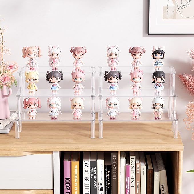 2 Packs Acrylic Display Stand Riser, 3 Tier Perfume Organizer Cupcake Stand | - Image 6