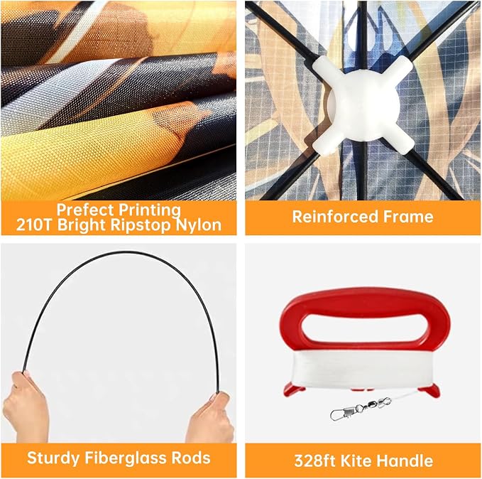 Butterfly Kites for Kids and Adults, 300ft String Handle Included - Image 6