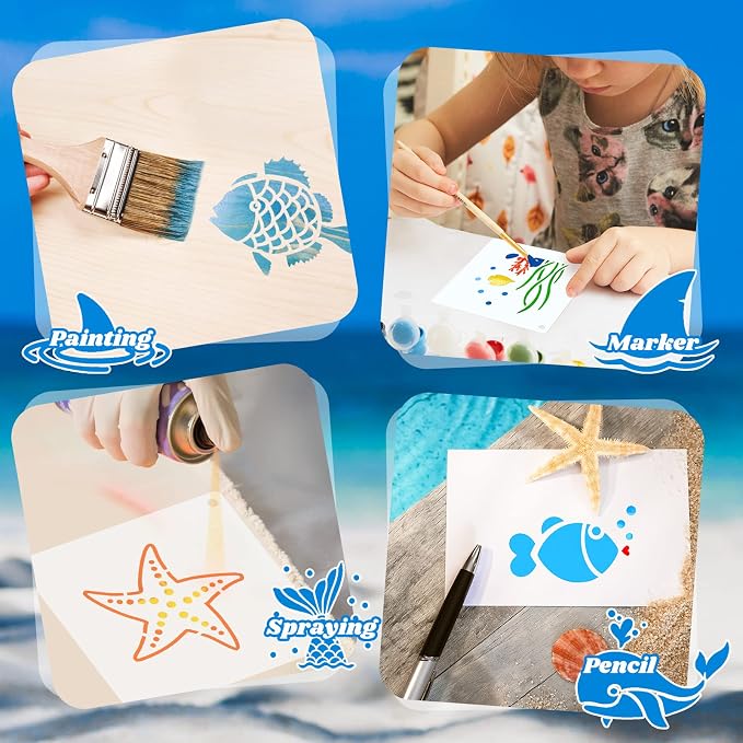 Fainne 100 Pcs 2 Inch Stencils Small Stencils - Image 3
