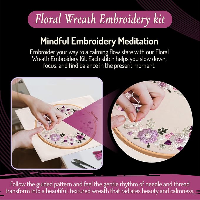 Unwynd Embroidery Kit Floral Theme - Image 3