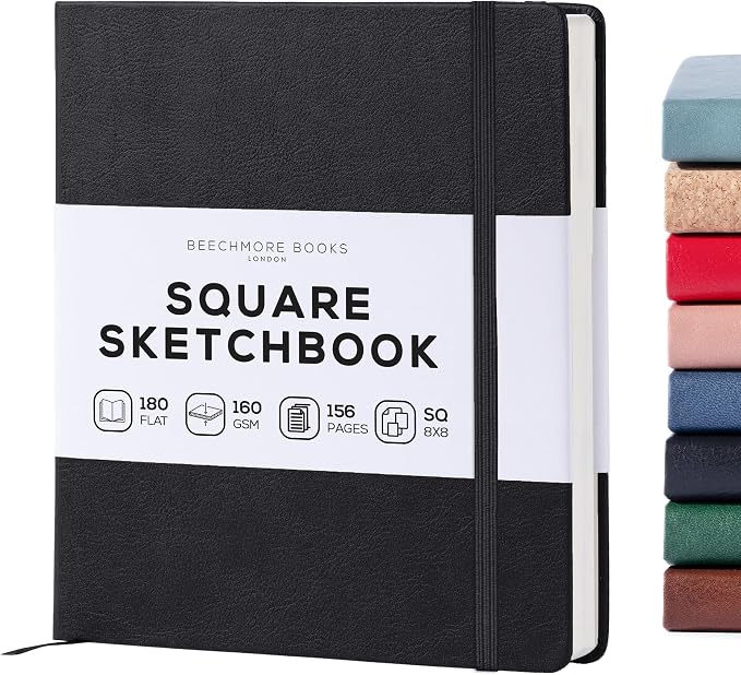 Beechmore Books Square Mixed Media Sketchbook by BeechmoreBooks