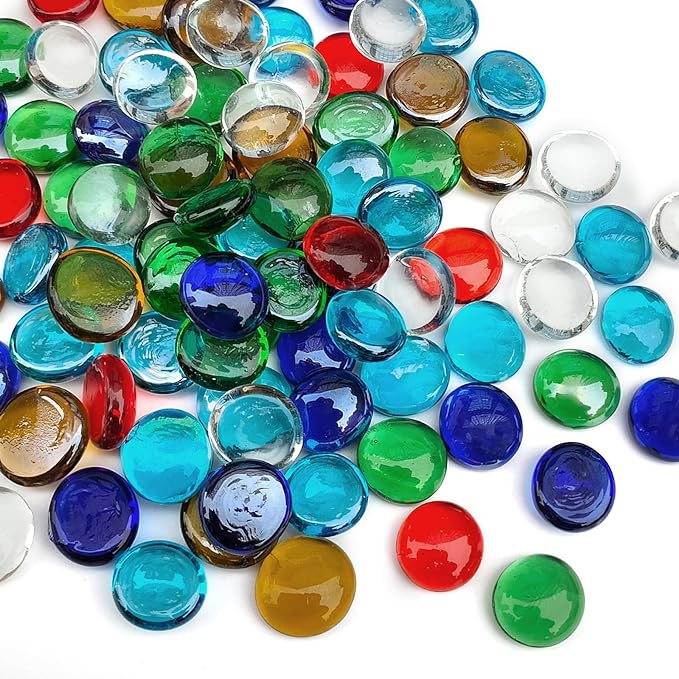 FANTIAN 5 lbs Flat Glass Marbles by FANTIAN-GardeningMakesLifeBetter