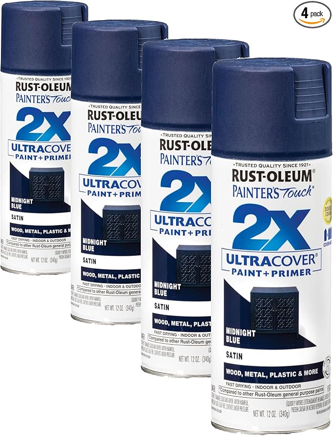 Rust-Oleum 334091 Painter's Touch 2X Ultra Cover Spray Paint, 12 oz, Satin by Rust-Oleum