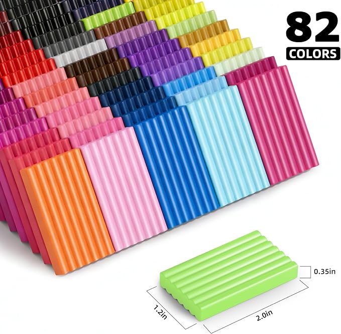 Artpar Polymer Clay Kit, 82 Colors Oven Bake Clay - Image 4