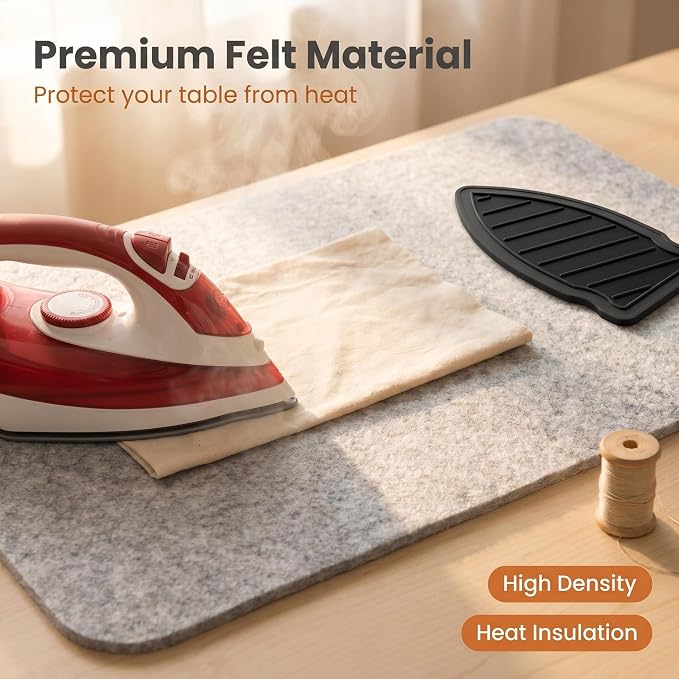 Wool Pressing Mat 36"x 17.8" 0.5 Inch Thick Ironing Board - Image 8