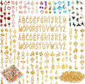 Modacraft 302Pcs Charms for Jewelry Making, Bulk Assorted, KC Gold, For DIY by Modacraft