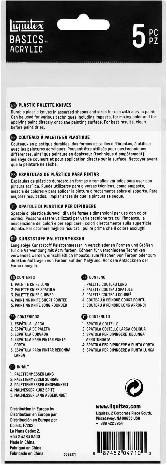 Liquitex BASICS Plastic Palette Knife Set - Image 2