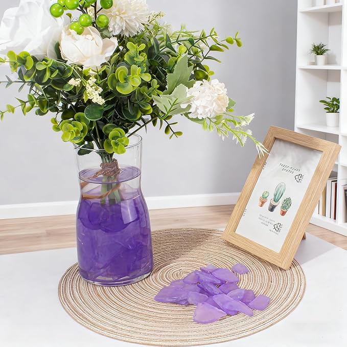 Keedolla Lavender Sea Glass for Crafts - 15 OZ Flat Frosted Seaglass Pieces for - Image 5