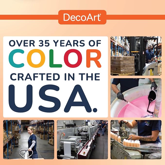 DecoArt Stained Glass Acrylic Paint Set – Warm Colors, Windows & Creative DIY - Image 6