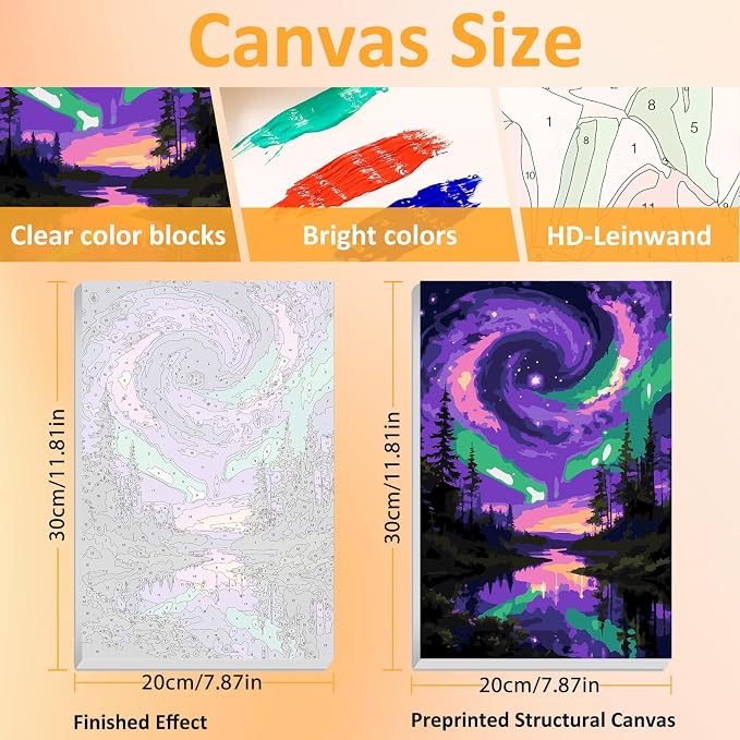 Mandun 3 Pack Paint by Numbers Kit - Image 2
