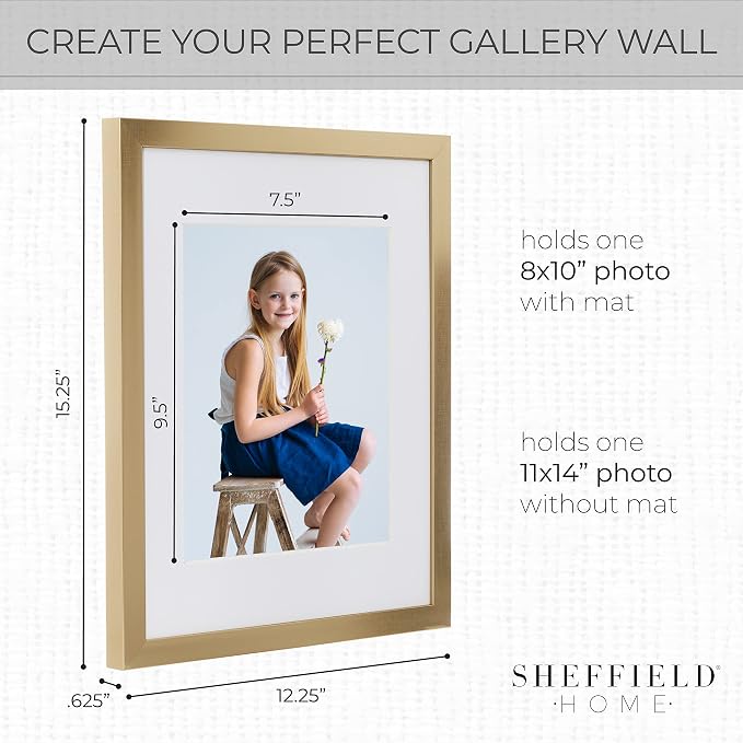 Sheffield Home 9 Piece Gallery Wall Frame Set, 11x14 Inch - Image 3