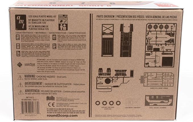 AMT 1977 International Harvester Scout II 1:25 Scale Model Kit - Image 9