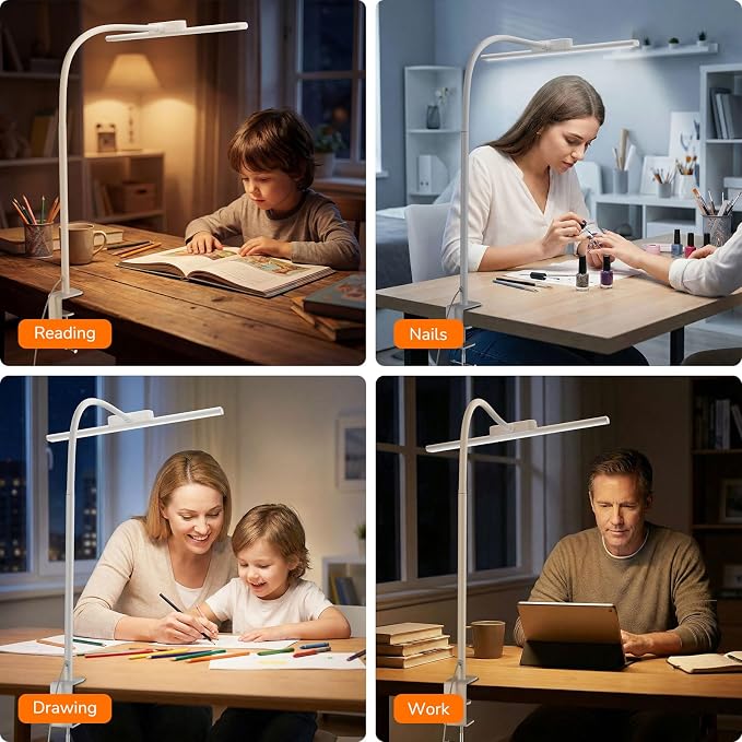 Lepro Led Desk Lamp for Home Office, Metal Architect Lamp - Image 7